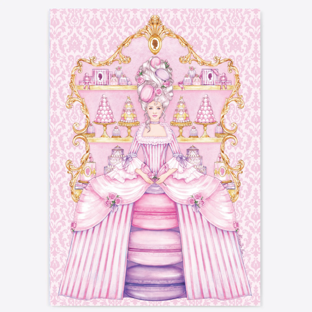 Madame Macaron Pink Print (A4)