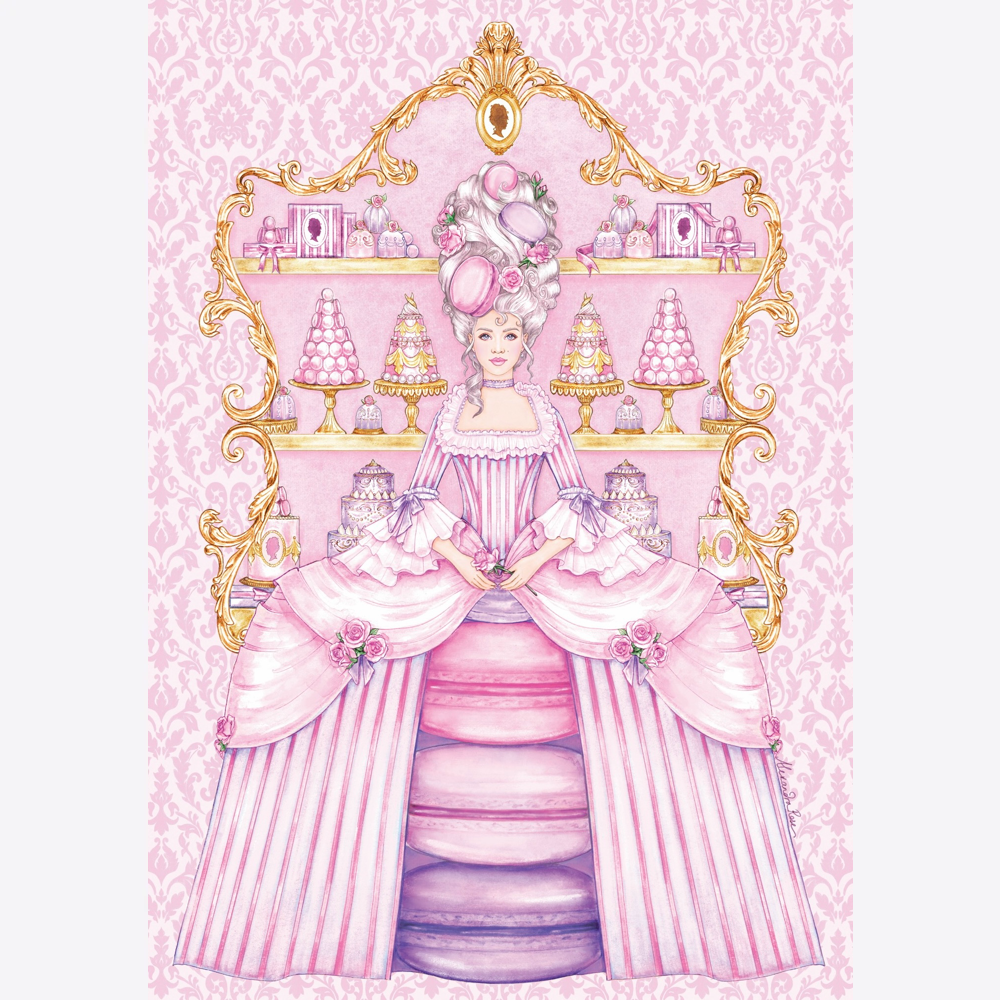 Madame Macaron Pink Print (A4)