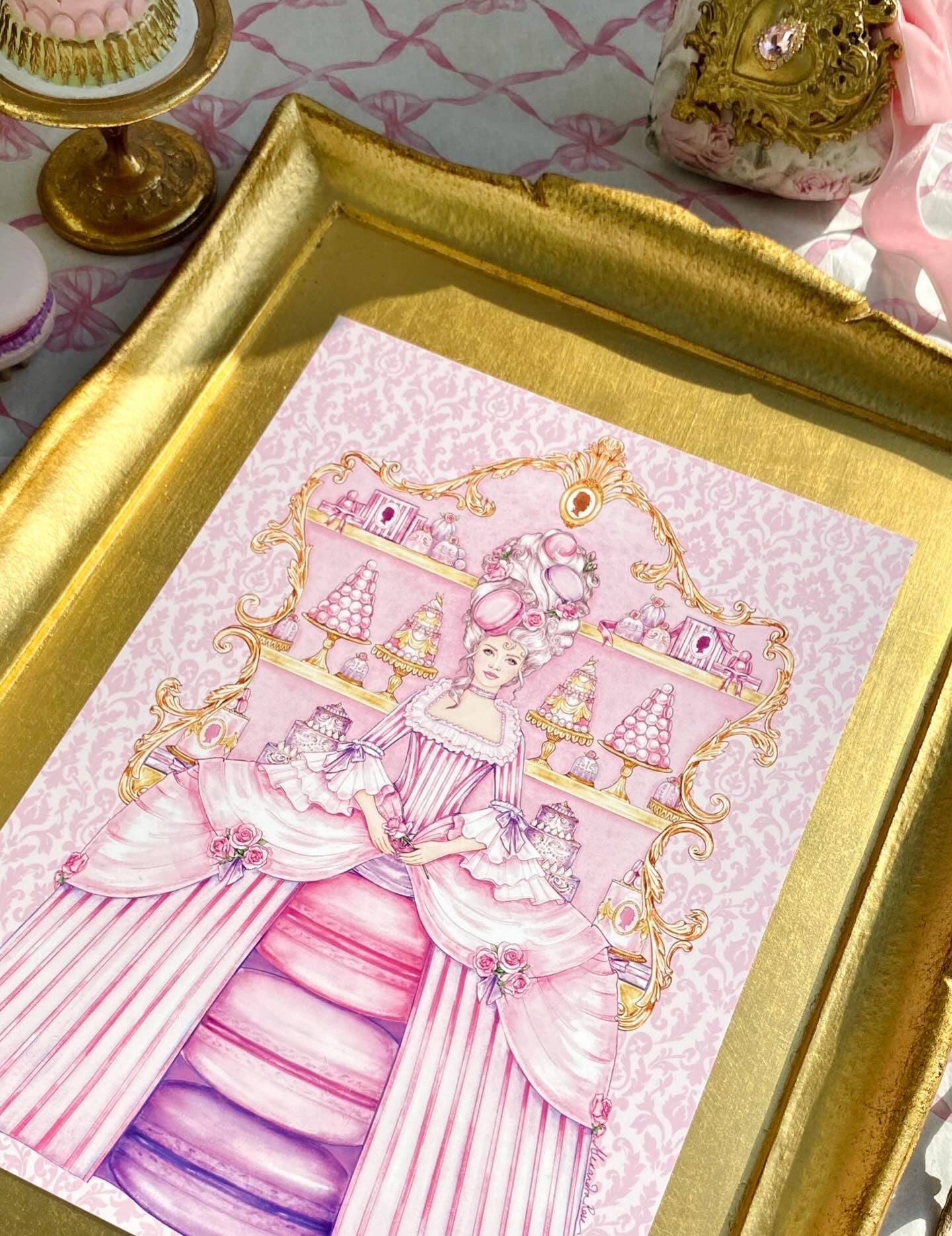 Madame Macaron Pink Print (A4)