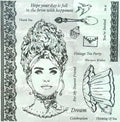 Marietta Craft/Printing Stamp Set - Ladies Vintage Tea Party