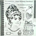 Gabrielle Craft/Printing Stamp Set - Ladies Vintage Tea Party