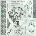 Grace Craft/Printing Stamp Set - Ladies Vintage Tea Party