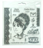 Evie Craft/Printing Stamp Set - Ladies Vintage Tea Party