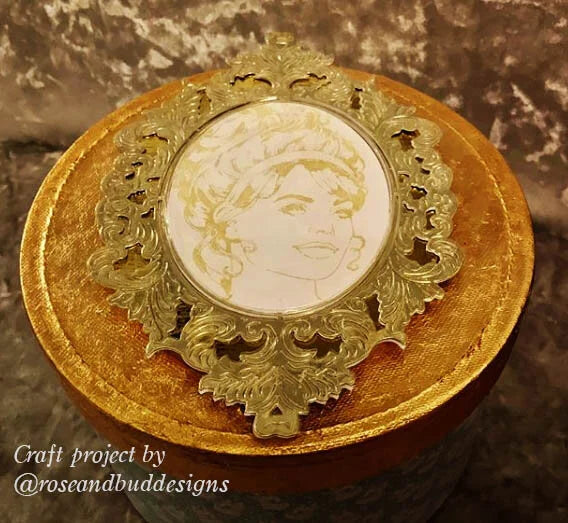 Gabrielle Craft/Printing Stamp Set - Ladies Vintage Tea Party