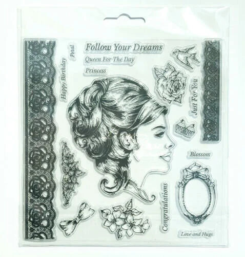 Grace Craft/Printing Stamp Set - Ladies Vintage Tea Party