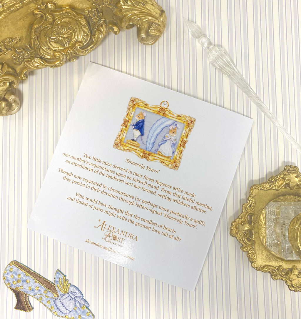 Sincerely Yours Greeting Card (148mm square)