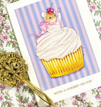 With a Cherry on Top Greeting Card (5”x 7”)