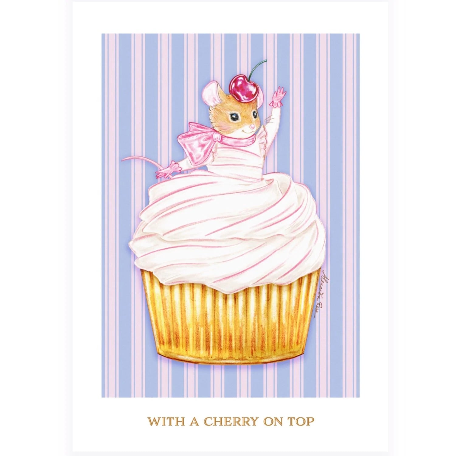 With a Cherry on Top Greeting Card (5”x 7”)