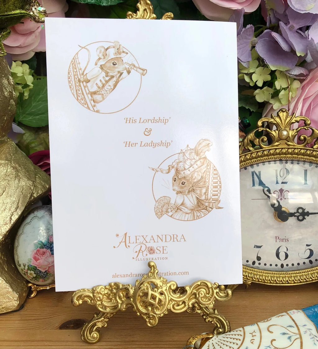 His Lordship & Her Ladyship Greeting Card (5"x7")