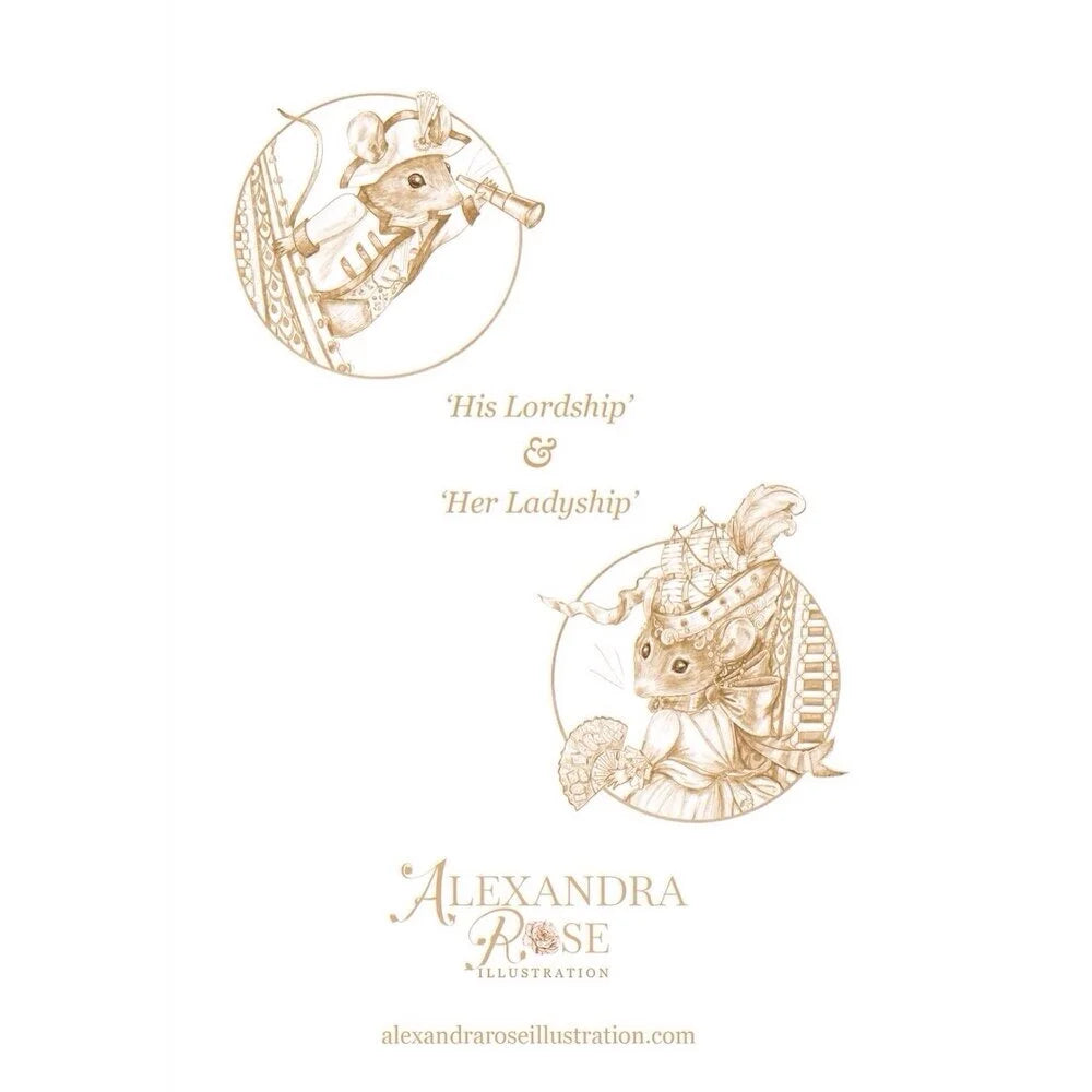 His Lordship & Her Ladyship Greeting Card (5"x7")