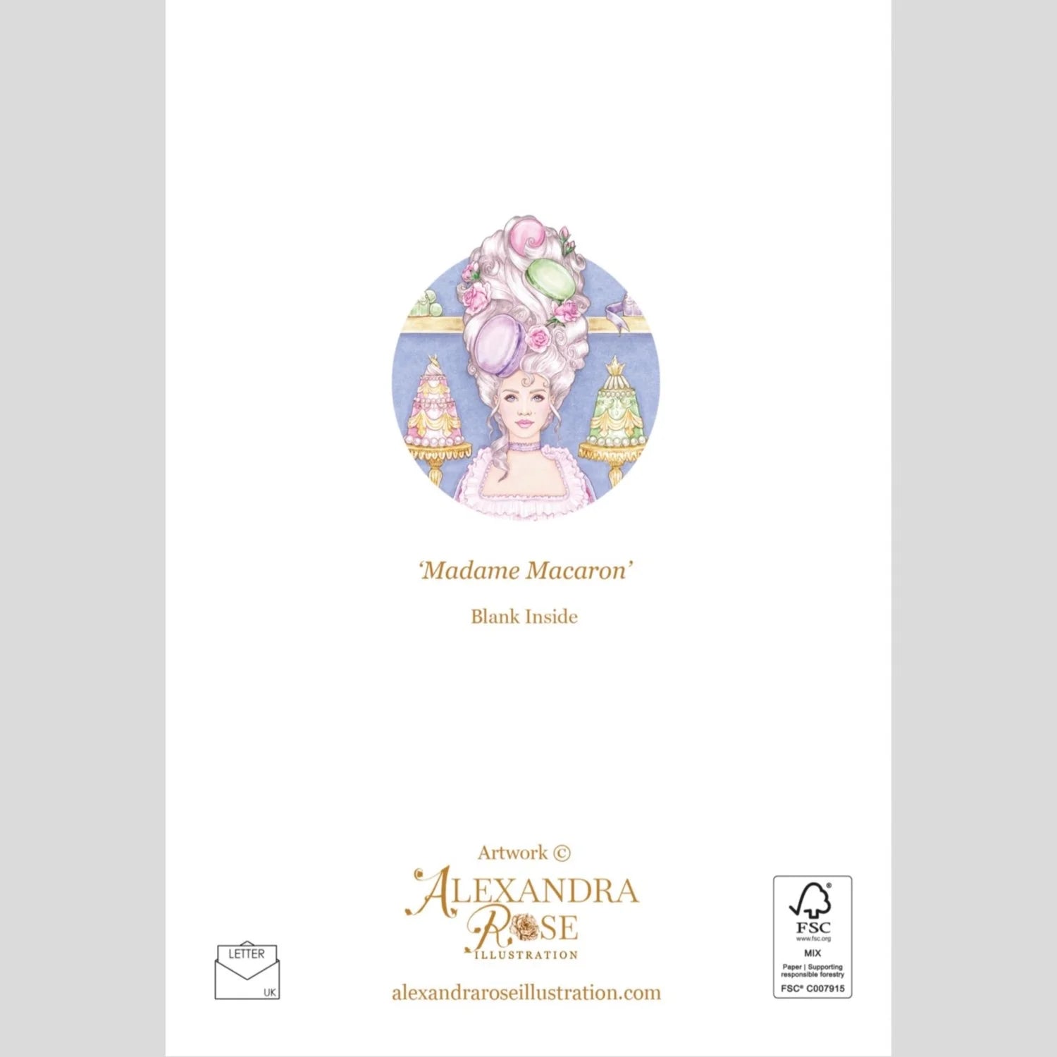 Madame Macaron Greeting Card (5”x 7”)