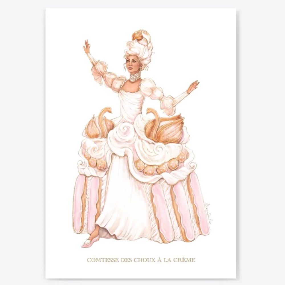 Comtesse des Choux à la crème Giclée Art Print