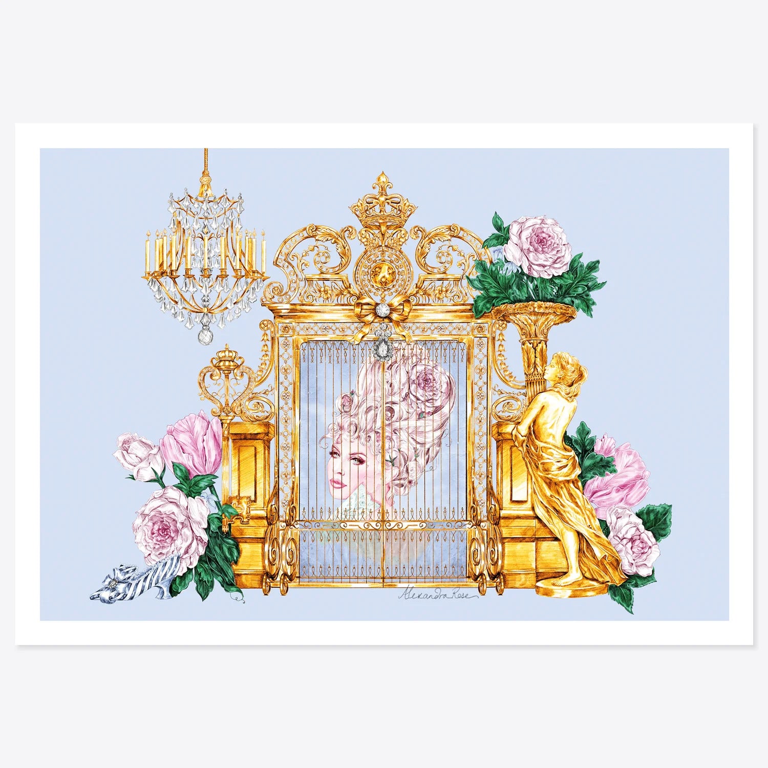 Dreaming of Versailles Giclée Art Print (A4)