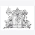 Dreaming of Versailles B&W Giclée Art Print (A4)