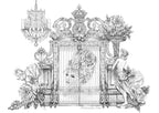 Dreaming of Versailles B&W Giclée Art Print (A4)