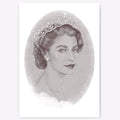 Queen Elizabeth II Portrait Giclée Art Print (A4)