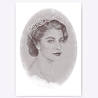 Queen Elizabeth II Portrait Giclée Art Print (A4)