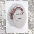 Queen Elizabeth II Portrait Giclée Art Print (A4)