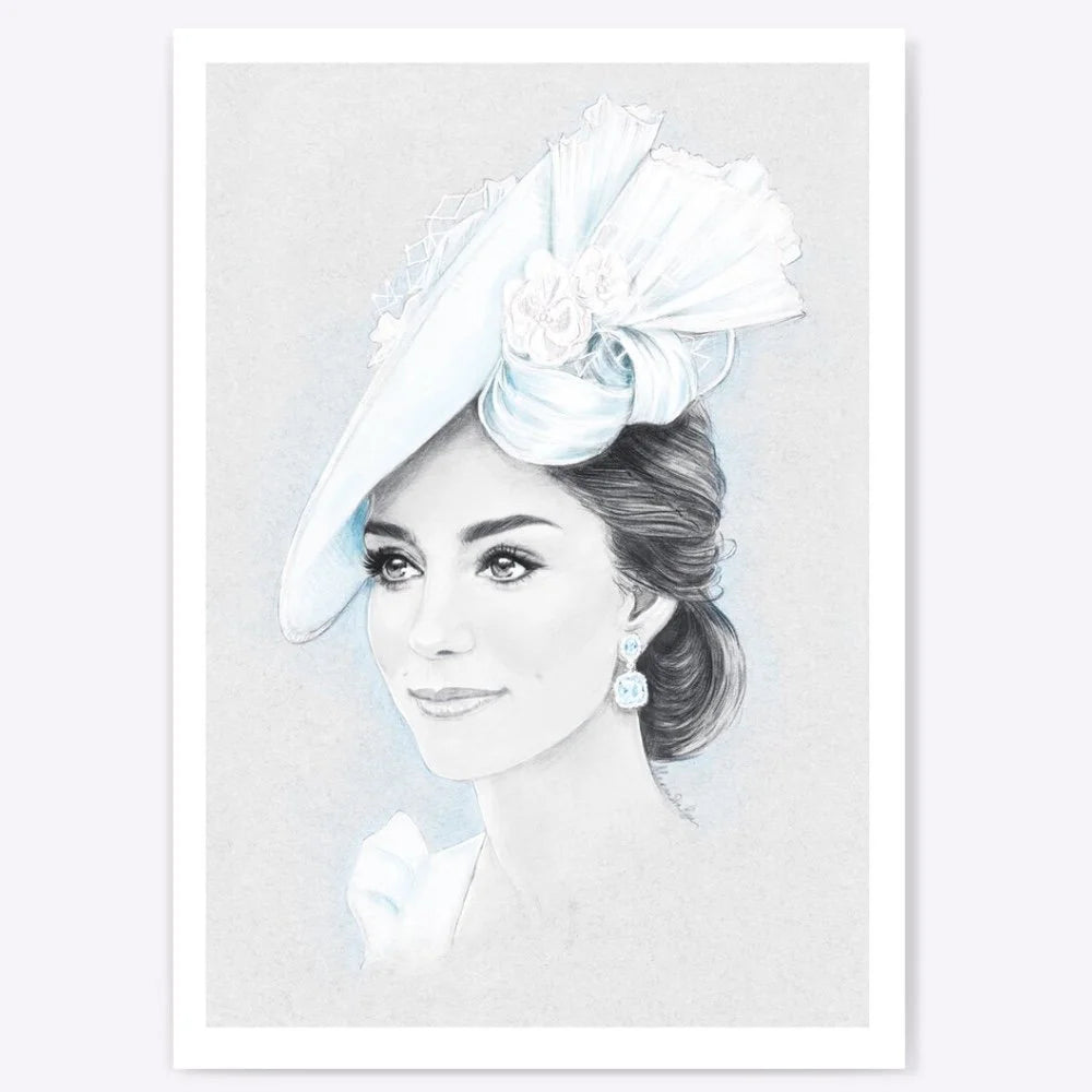 Princess Catherine of Wales Portrait Giclée Art Print (A4)