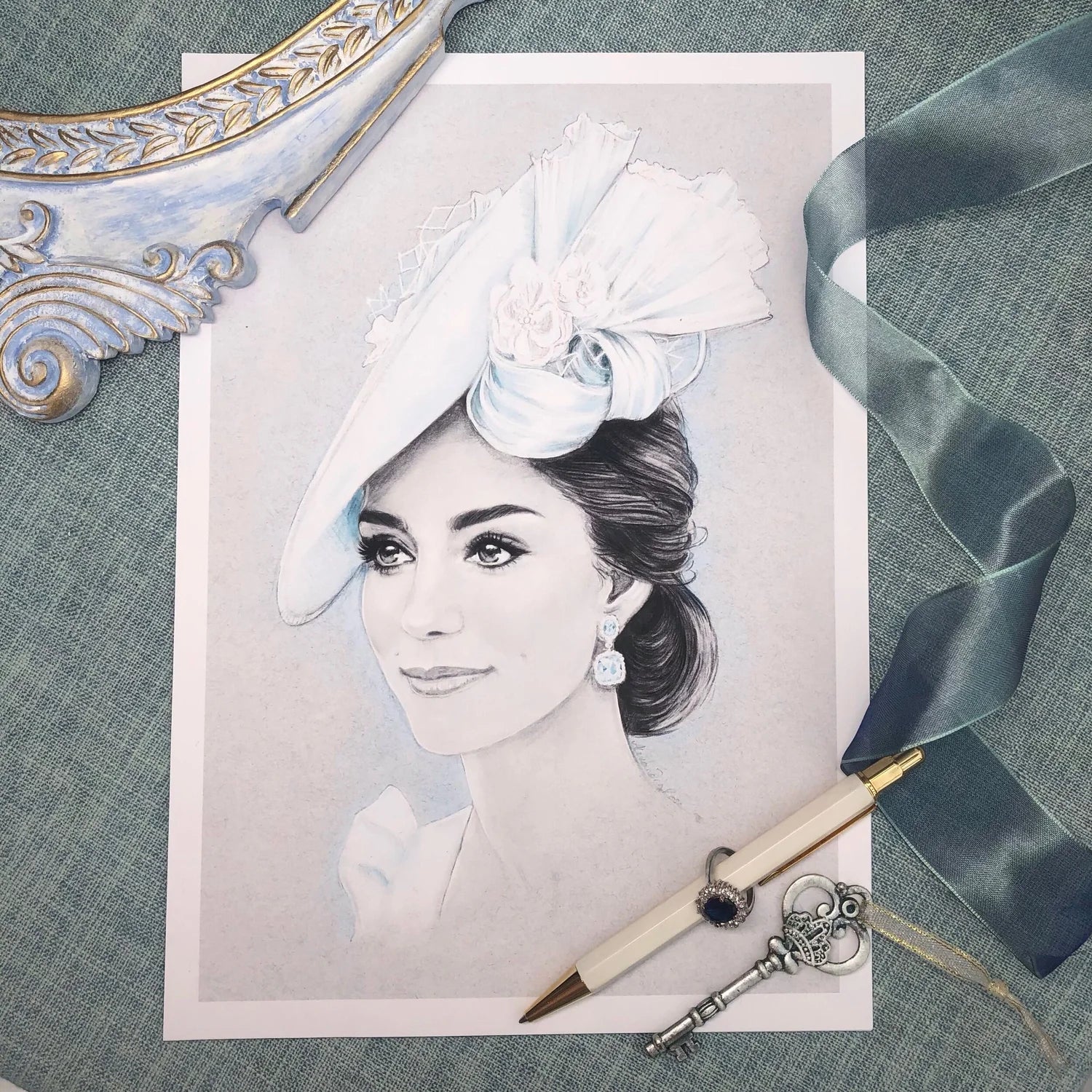 Princess Catherine of Wales Portrait Giclée Art Print (A4)