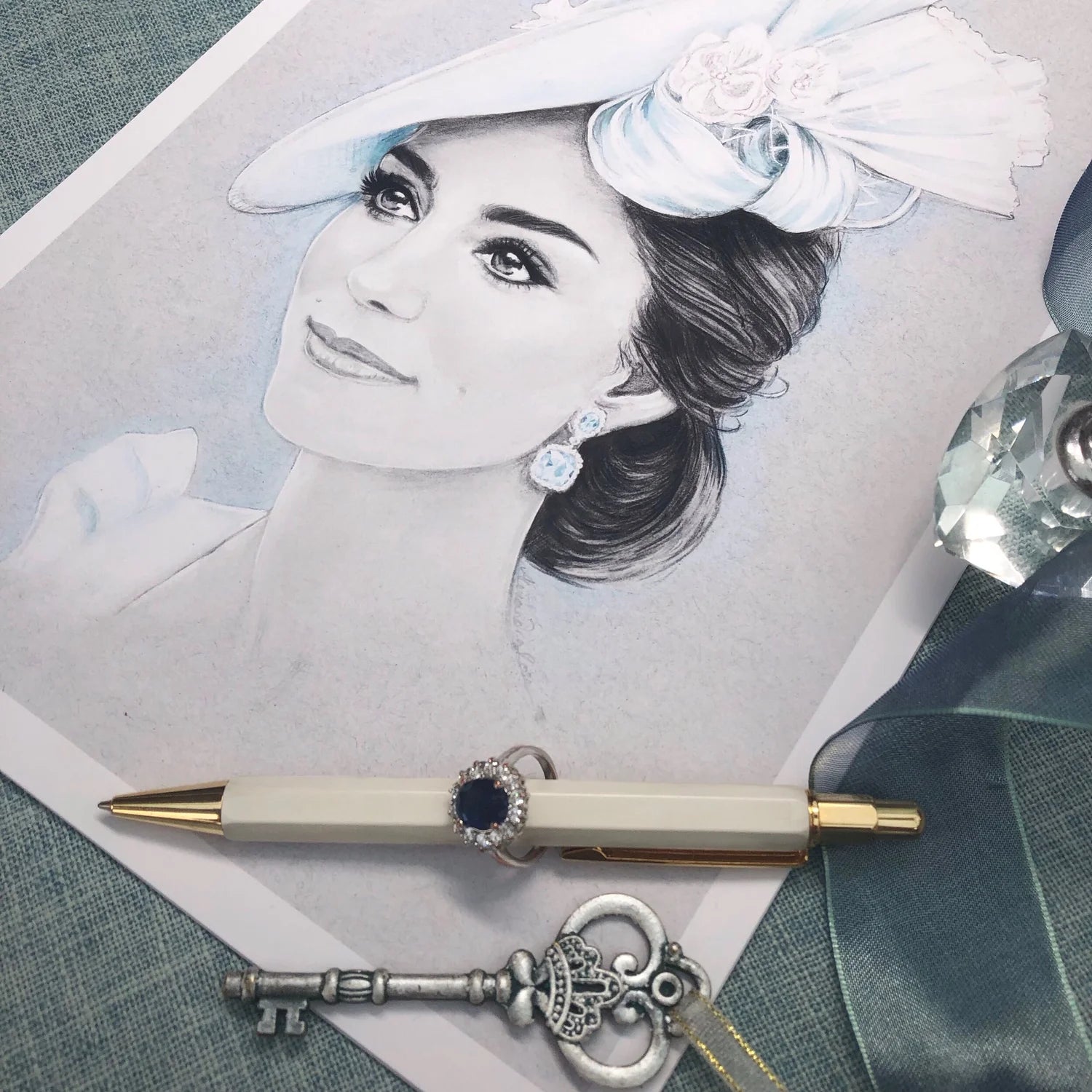 Princess Catherine of Wales Portrait Giclée Art Print (A4)