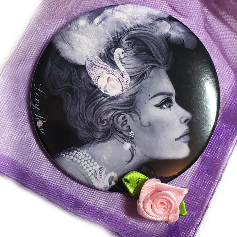 Swan Lady Pocket Mirror