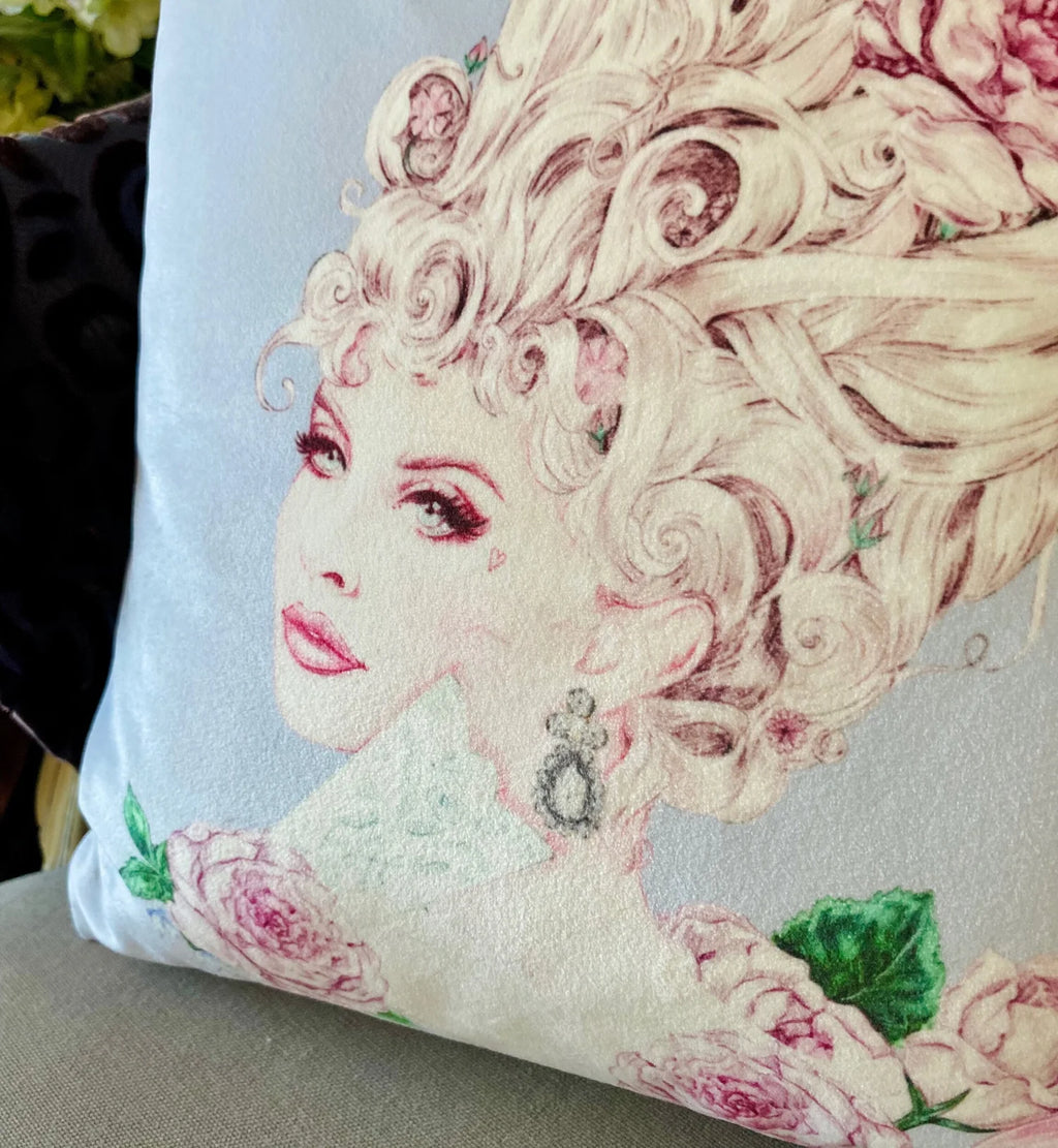 Dreaming of Versailles/ Marie Antoinette Double Sided Velvet Cushion